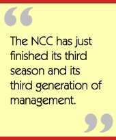 The NCC has just finished its third season and its third generation of management.